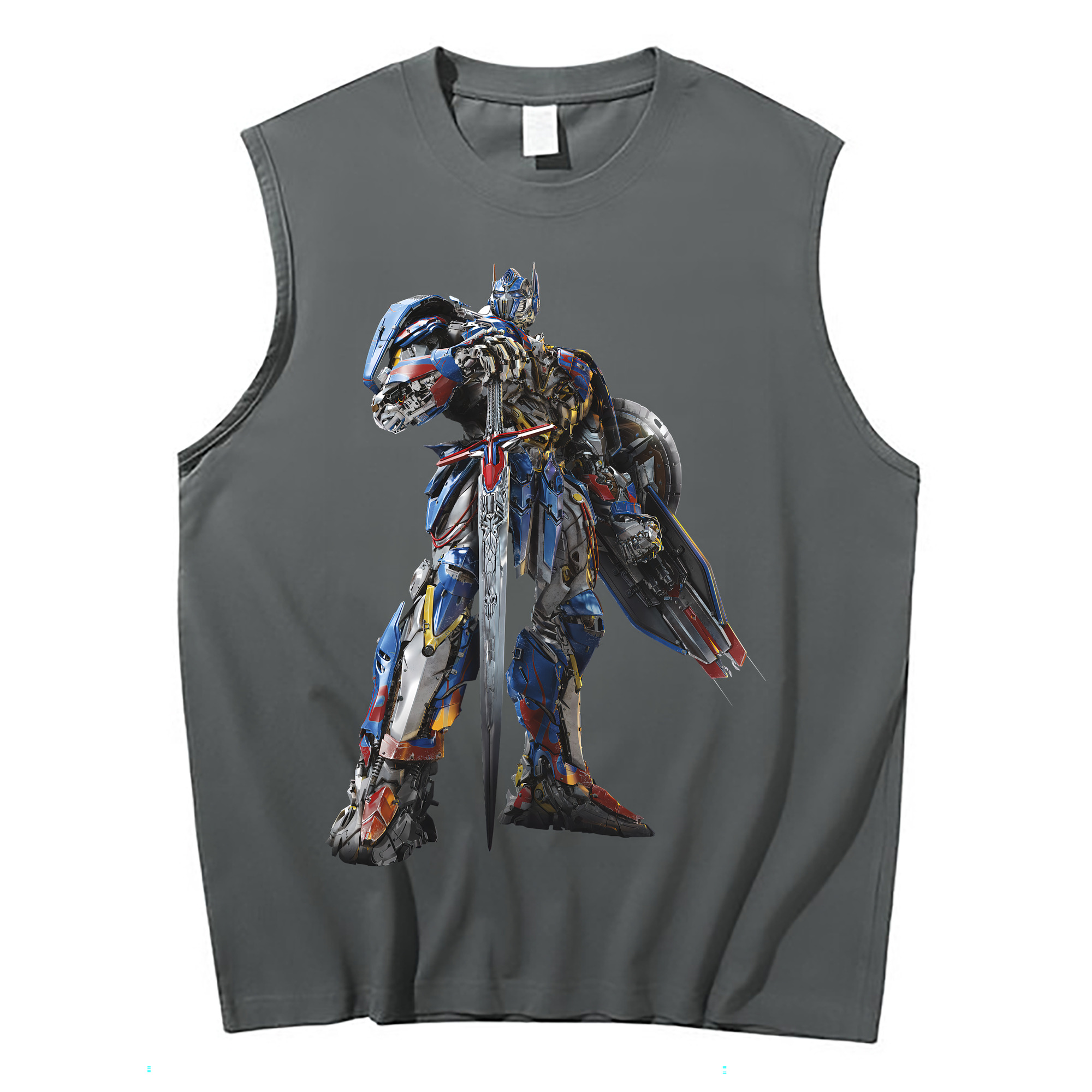 （画像用） Transformers トランスフォーマー コットン100％タンクトップ（フロントプリント）